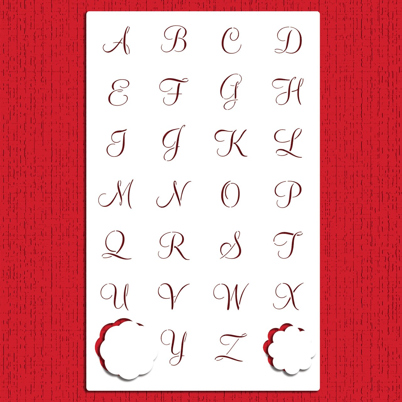 1-Inch Emily's Mini Monogram Cookie Stencil Set | C450 by Designer Stencils | Cookie Decorating Tools |